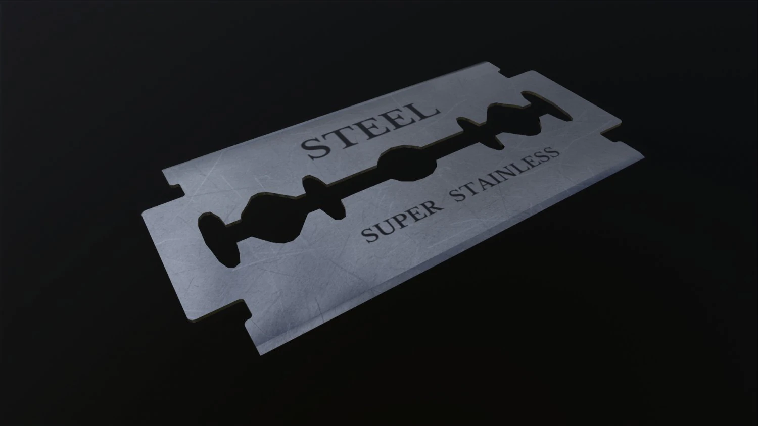 Razor Blade 3D Model .c4d .max .obj .3ds .fbx .stl .blend 