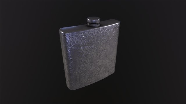 OldFlask ornate flask Modèle 3D .c4d .max .obj .3ds .fbx .stl .blend 