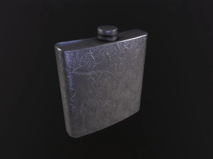 OldFlask ornate flask 3D Model