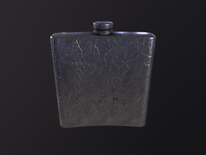 OldFlask ornate flask Modèle 3D