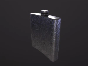OldFlask ornate flask 3D Model