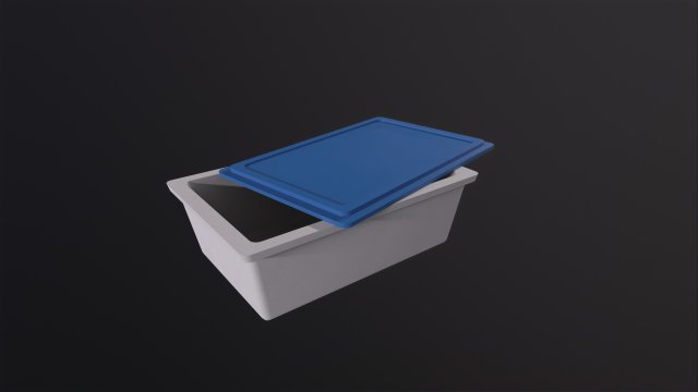 Food Container 3D मॉडल .c4d .max .obj .3ds .fbx .stl .blend 