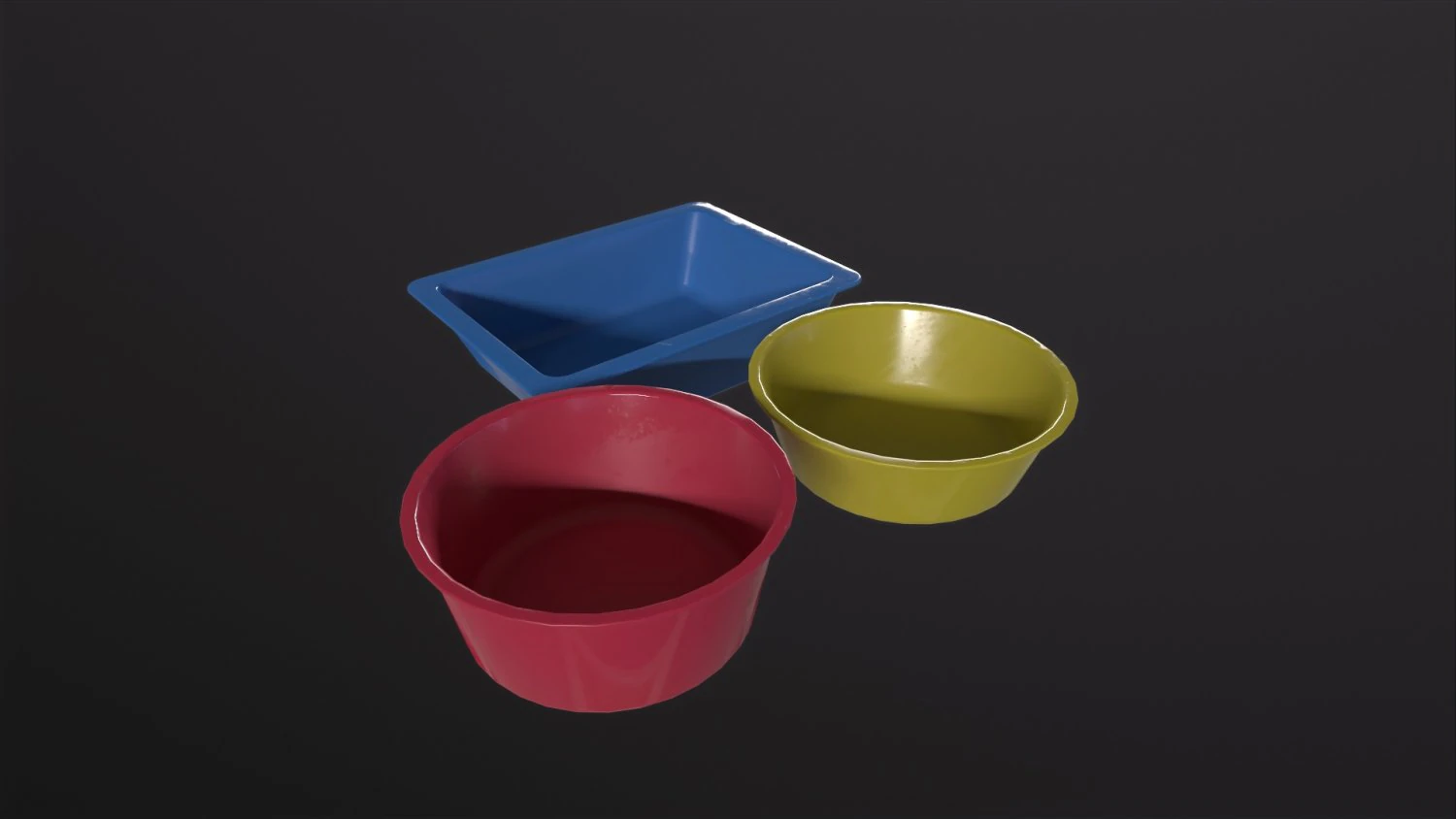 Plastic Wash Basin Pack 3D Model .c4d .max .obj .3ds .fbx .stl .blend 
