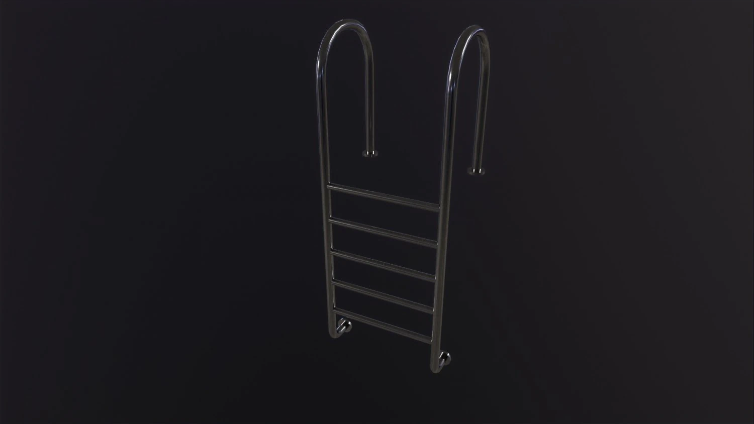 Pool Ladder 3D Model .c4d .max .obj .3ds .fbx .stl .blend 
