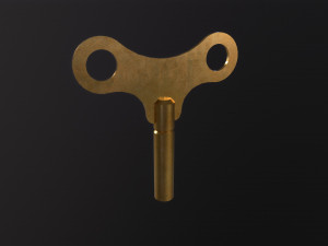 Clock key 3D Model