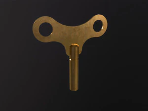 Klok sleutel 3D Model