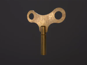 Clock key 3D Model