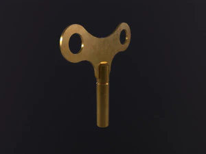 Clock key 3D Model