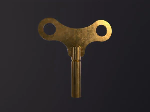 Clock key 3D Model
