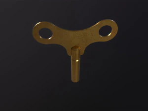 Clock key 3D Model