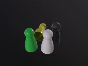 Настільна гра Пішаки 3D Модель