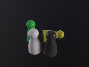 Board Game Pawns 3Dモデル