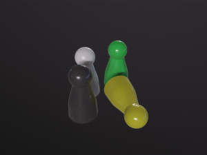 Board Game Pawns 3Dモデル