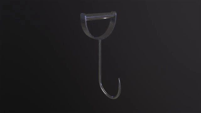 Vlees haak 3D Model .c4d .max .obj .3ds .fbx .stl .blend 