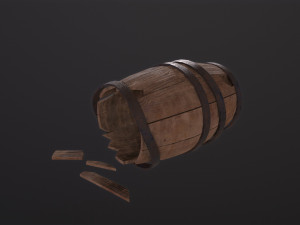 Broken Barrel 3Dモデル