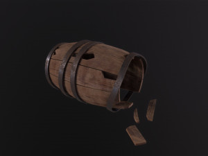 Broken Barrel Model 3D