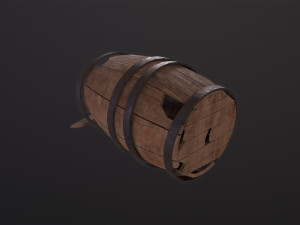 Broken Barrel Model 3D