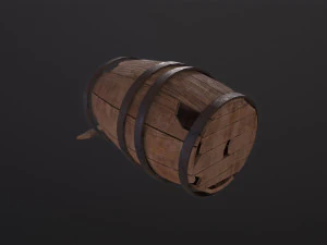 Broken Barrel 3D Model