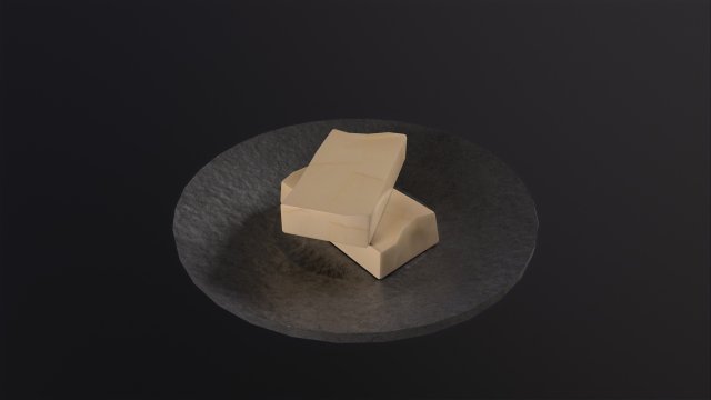 Butter Dish Modelo 3D .c4d .max .obj .3ds .fbx .stl .blend 