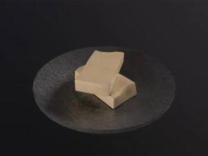 Piatto di burro Modello 3D