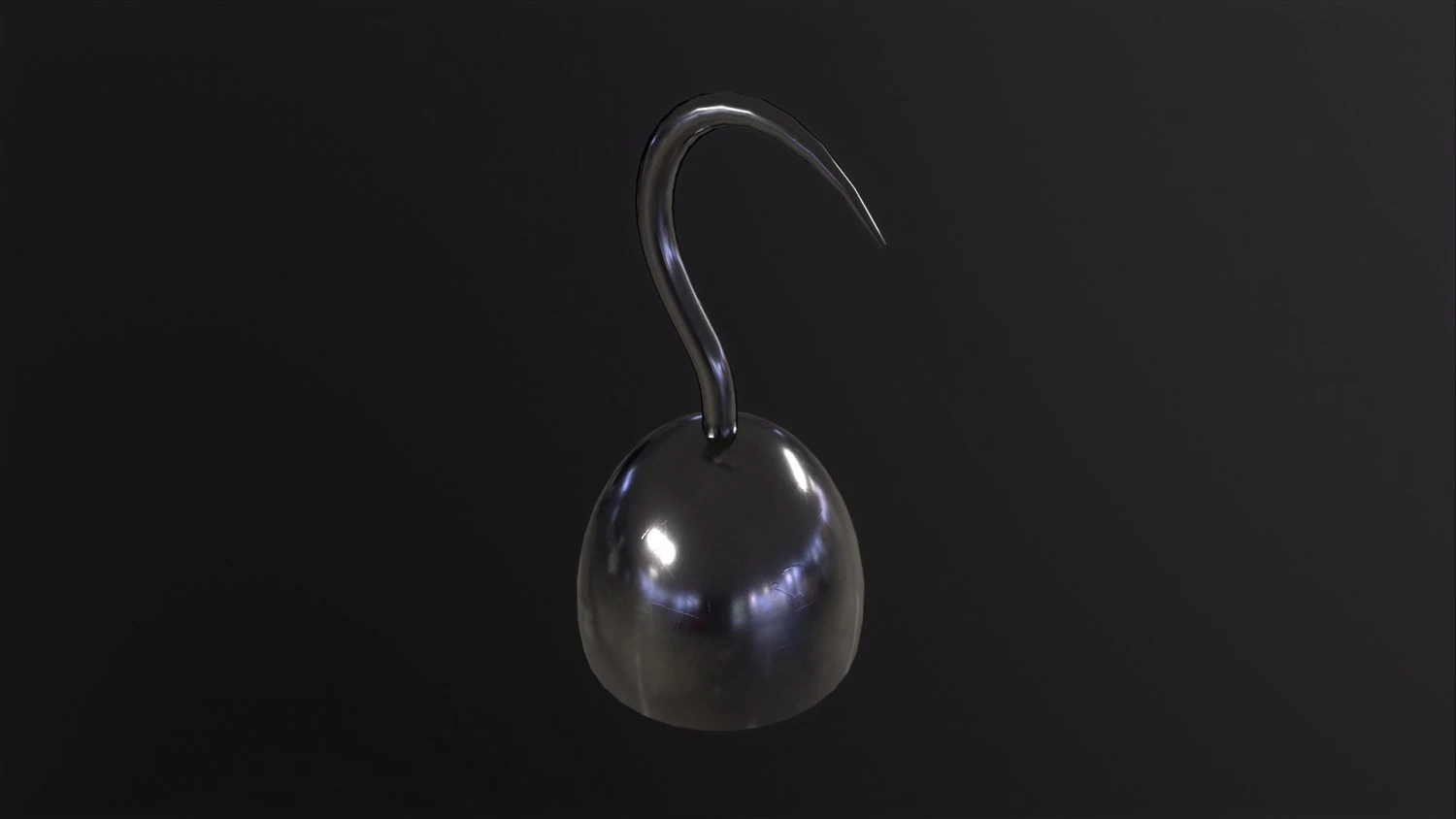 Pirate Hook 3D Model .c4d .max .obj .3ds .fbx .stl .blend 