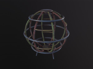 Soviet Oldschool Globe 3D Model