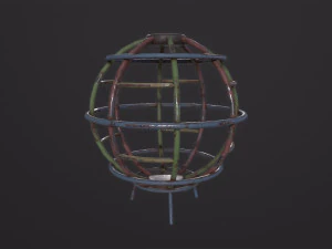 Soviet Oldschool Globe 3D Model