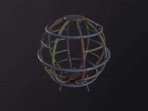 Soviet Oldschool Globe 3D Model