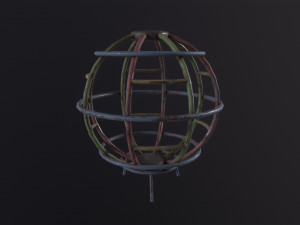 Soviet Oldschool Globe Modelo 3D