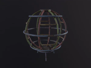 Soviet Oldschool Globe 3D Model