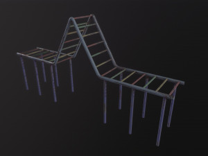 Soviet Oldschool Monkey Bars 3D मॉडल