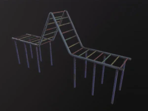 Радянський Oldschool Monkey Bars 3D Модель