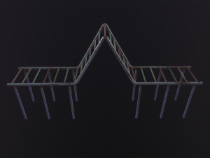 Soviet Oldschool Monkey Bars Model 3D
