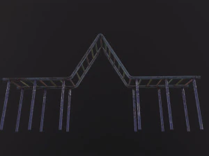 Soviet Oldschool Monkey Bars 3D Model