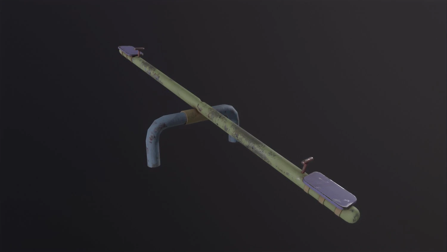 Soviet Oldschool Teeter 3D Model .c4d .max .obj .3ds .fbx .stl .blend