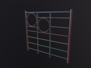 Soviet Oldschool Horizontal Bar 3D 模型