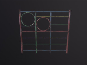 Soviet Oldschool Horizontal Bar 3D 模型