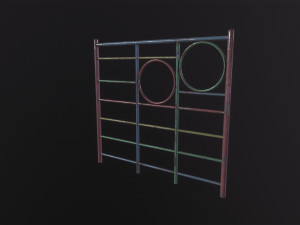 Soviet Oldschool Horizontal Bar 3D 模型