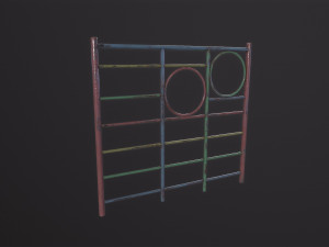 Soviet Oldschool Horizontal Bar 3D 模型