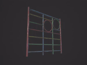 Soviet Oldschool Horizontal Bar 3D Model
