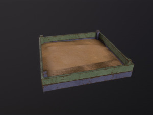 Soviet Oldschool Sandbox 3D Model
