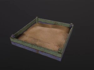 Soviet Oldschool Sandbox 3D Model