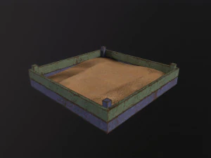 Soviet Oldschool Sandbox 3D Model