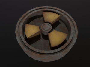 Radiation Sign 3D Model