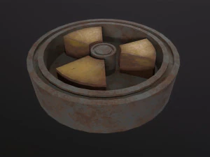 Radiation Sign 3D Model