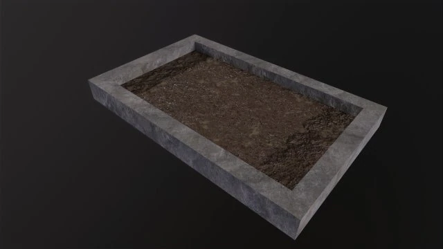 Jardim quadrado Modelo 3D .c4d .max .obj .3ds .fbx .stl .blend 