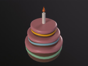 Cartoon Cake 3Dモデル