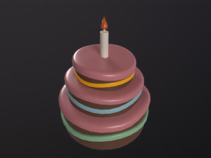 Cartoon Cake 3Dモデル