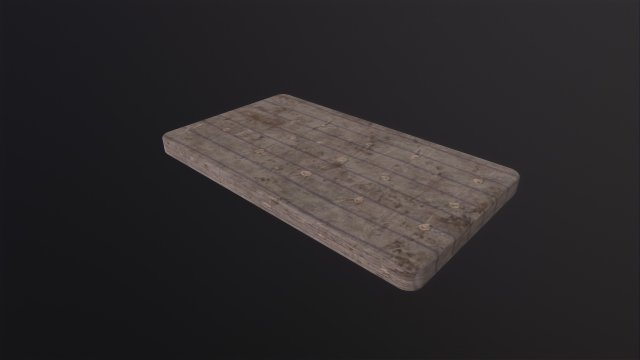 Old mattress Model 3D .c4d .max .obj .3ds .fbx .stl .blend 