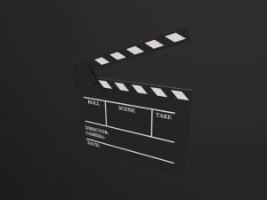 Klaket tahtası film klaket tahtası 3D Model